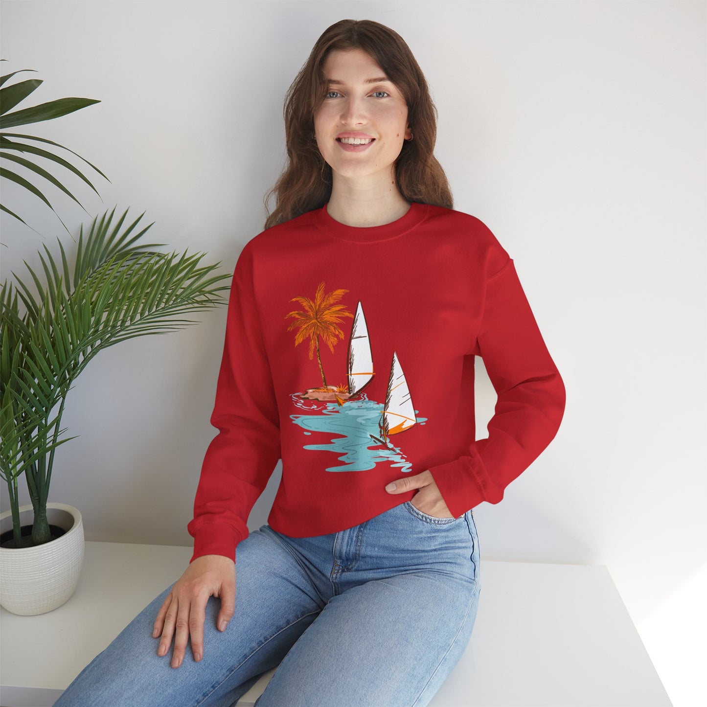 Tropical Chic Artisanal Sweatshirt
