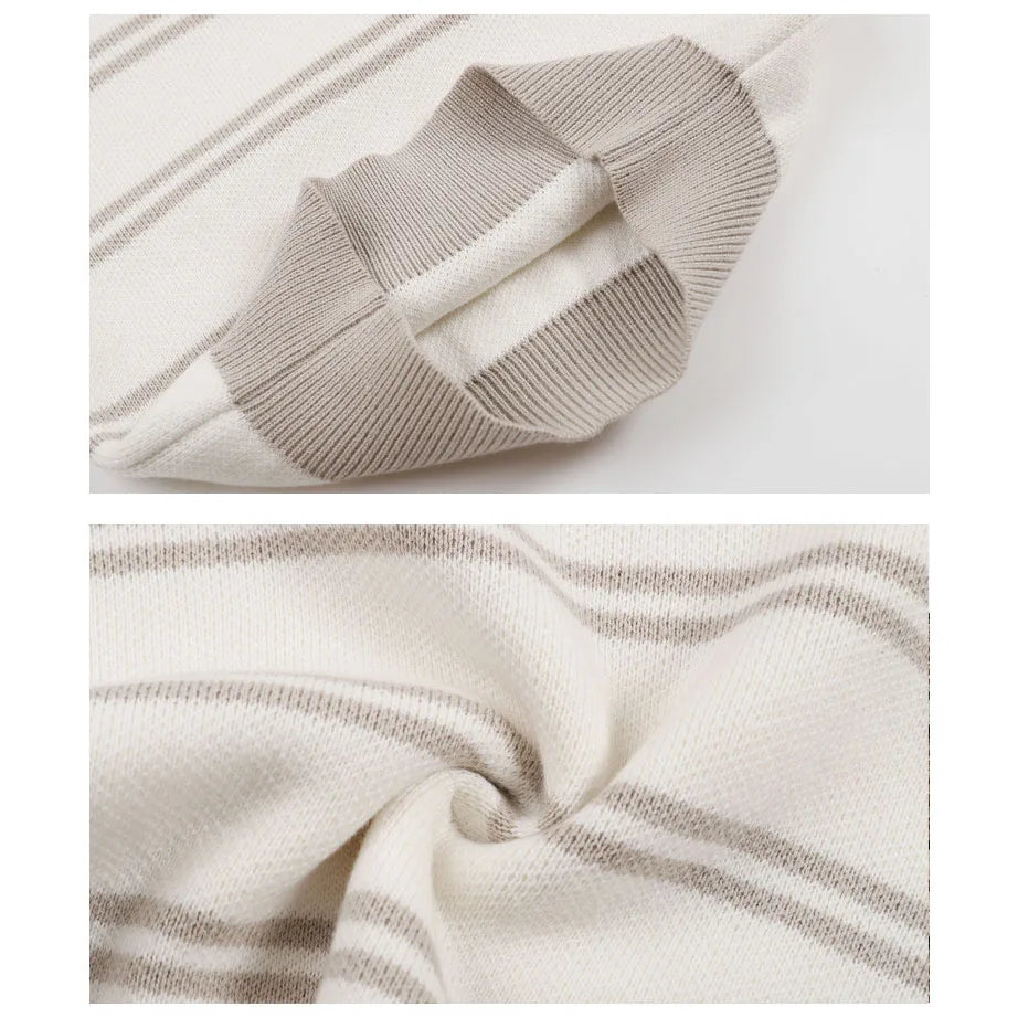 2 Piece Striped Sweater Set