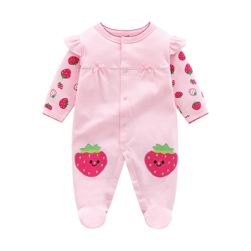 Strawberry Long-Sleeved Jumpsuit