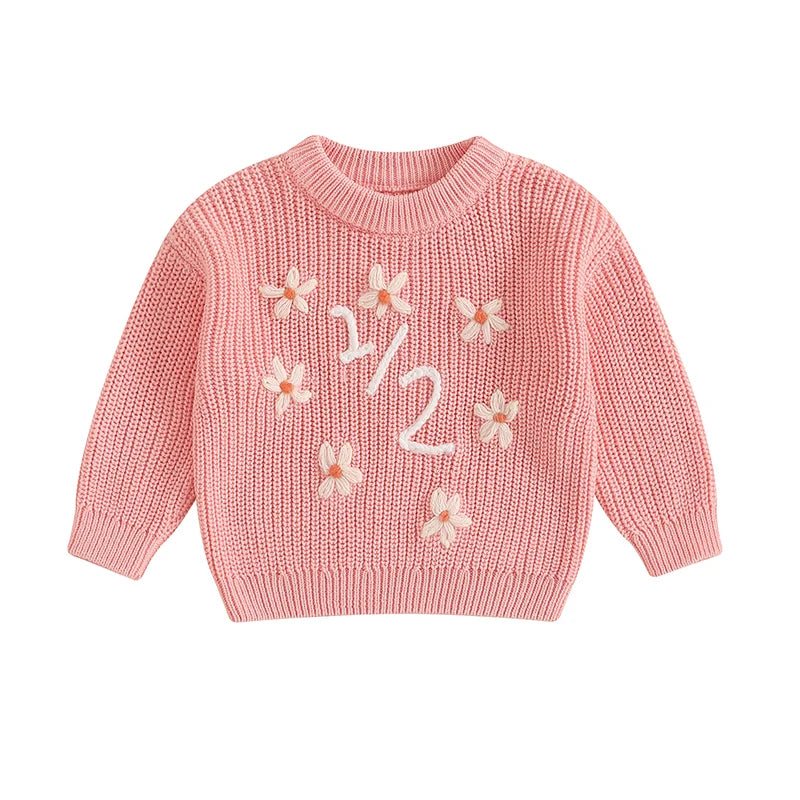 Embroidery Sweaters Long Sleeve