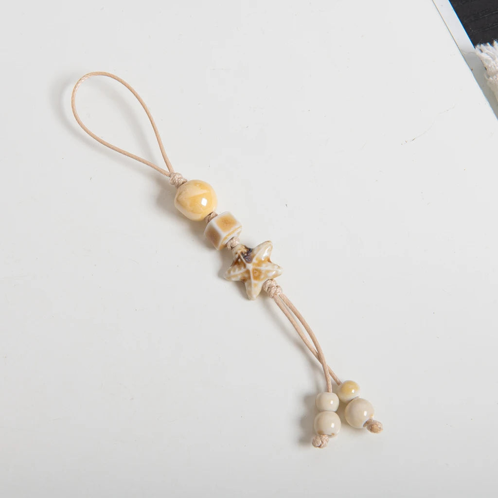 Vintage Ceramic Peach Charm