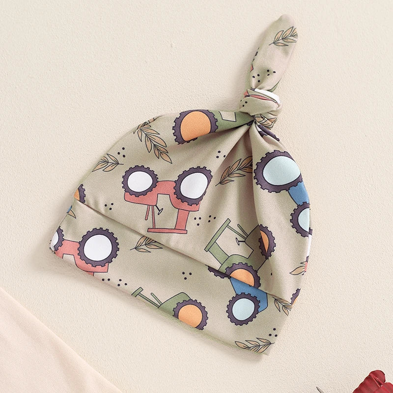 3 Piece Farm Tractor Long Sleeve Outfit