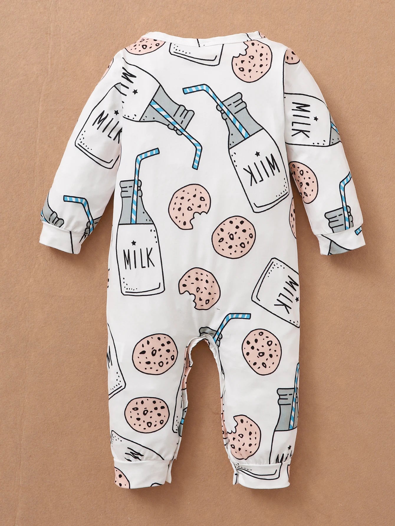 Long Sleeved Cute Milk Bottle Jumpsuit