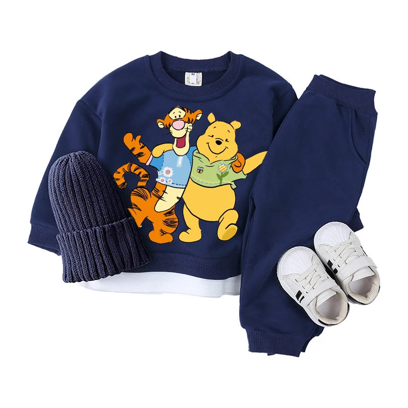 3 Piece Winnie the Pooh Knitted Tracksuit