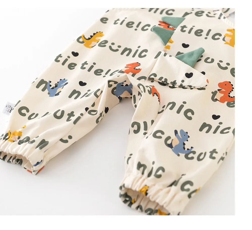 Cartoon Dinosaur Jumpsuit Overall