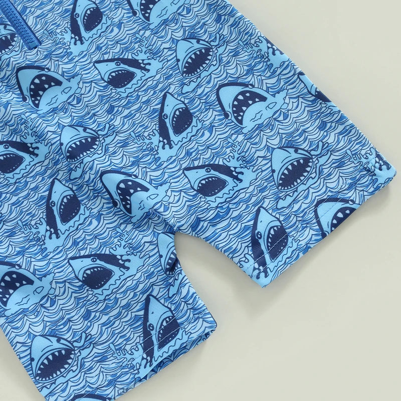 Baby Shark Rush Guard Swimsuit Romper