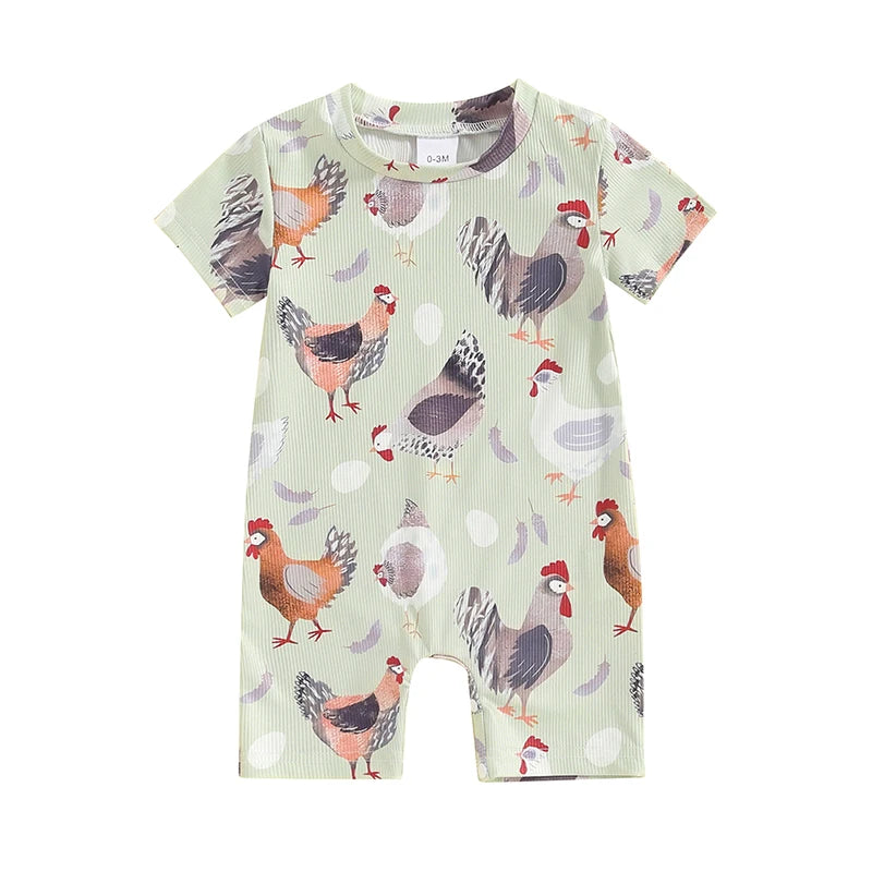 Floral & Fauna Farm Romper