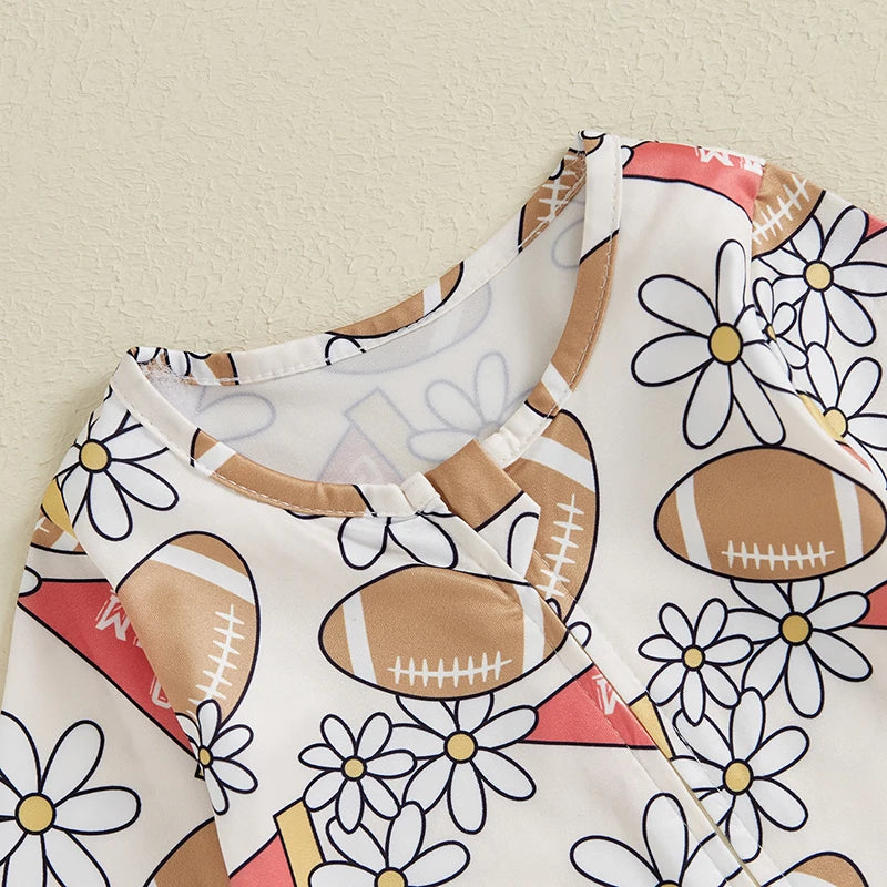 Football Autumn Floral Jumpsuit
