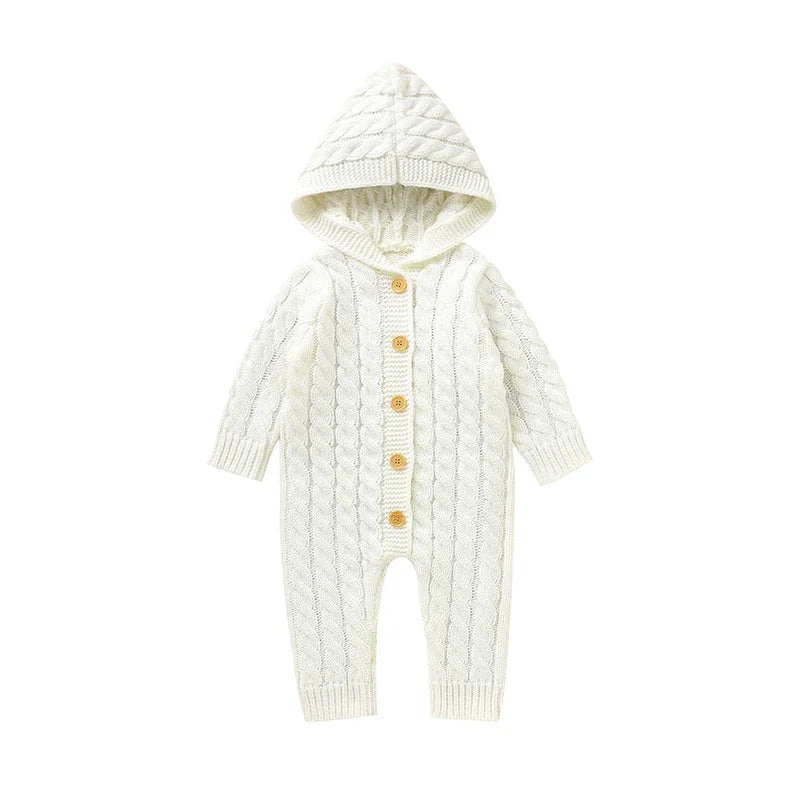 Knitted Autumn Hooded Grow suit