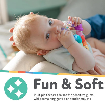 Twista Teether Toy for Babies and Infants, Multicolor Design