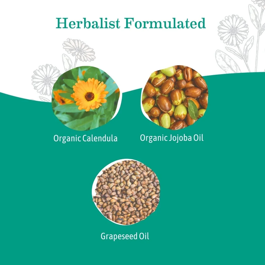 Calendula Baby Oil, Fragrance Free Moisturizing Body Oil and Bath Oil for Dry Sensitive Skin of All Ages, 4 Fl Oz