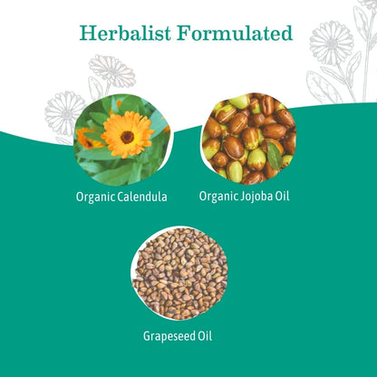 Calendula Baby Oil, Fragrance Free Moisturizing Body Oil and Bath Oil for Dry Sensitive Skin of All Ages, 4 Fl Oz