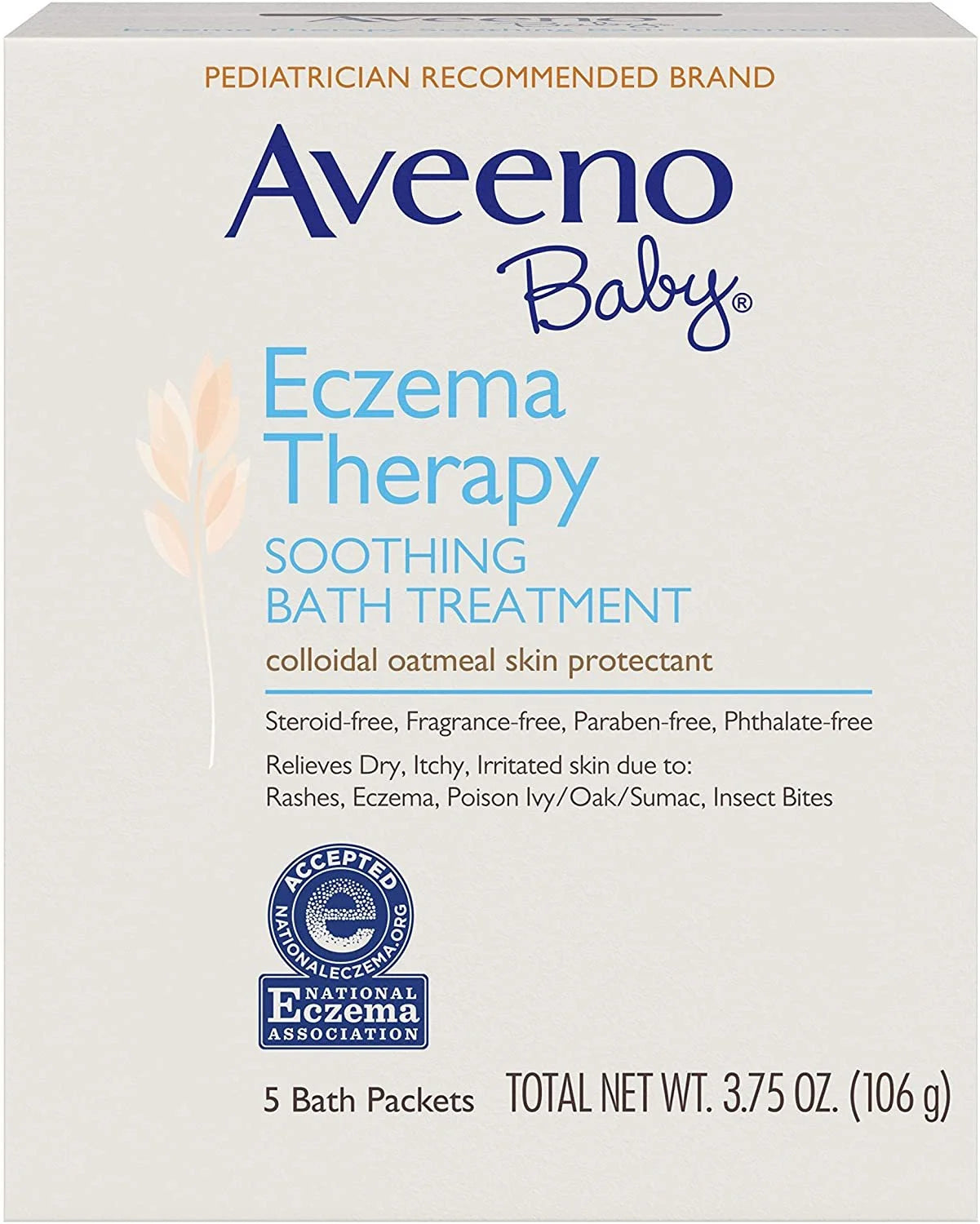 Baby Soothing Bath Treatment W/ Colloidal Oatmeal, 3.75Oz, 3-Pack