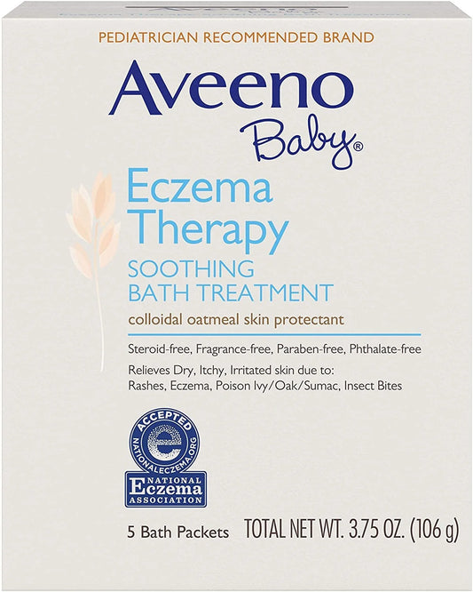 Baby Soothing Bath Treatment W/ Colloidal Oatmeal, 3.75Oz, 3-Pack