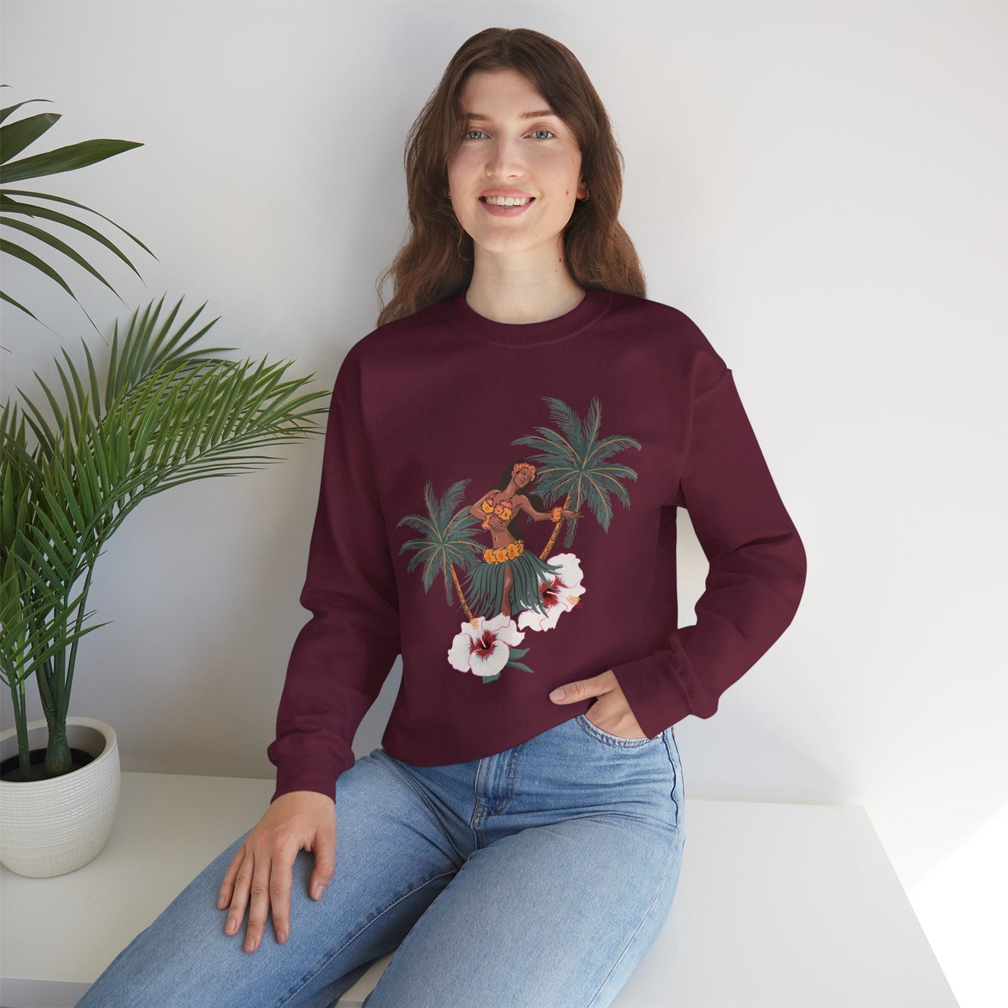 Tropical Chic Artisanal Sweatshirt