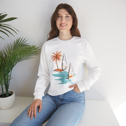 Tropical Chic Artisanal Sweatshirt