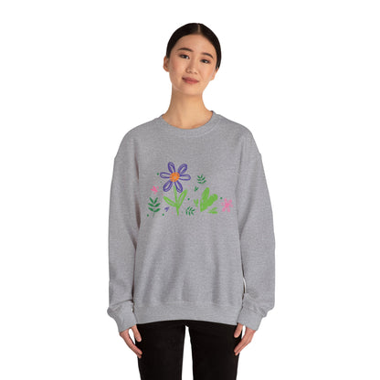 Floral Chic Artisanal Sweatshirt
