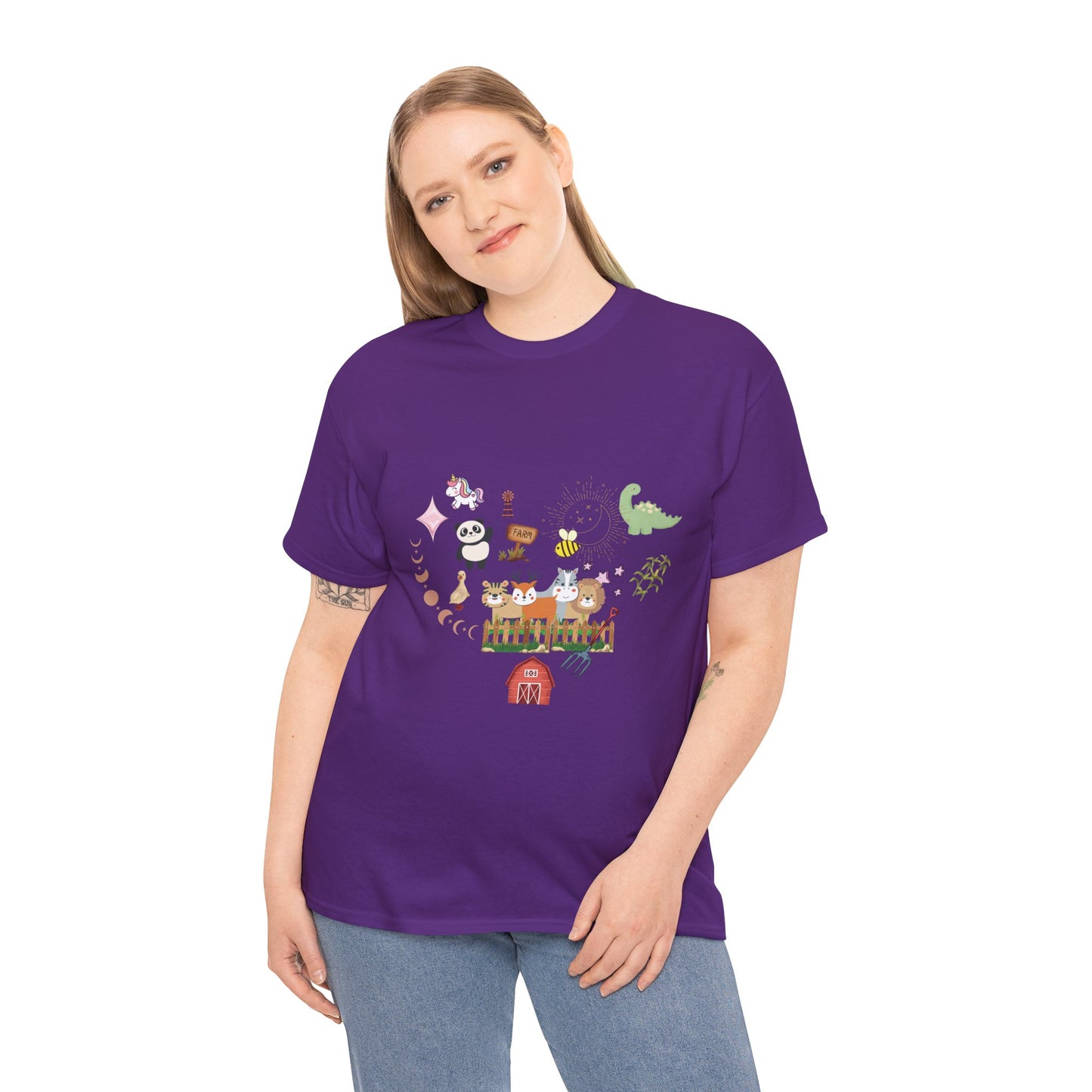 Farm Illustrations Unisex Heavy Cotton Tee