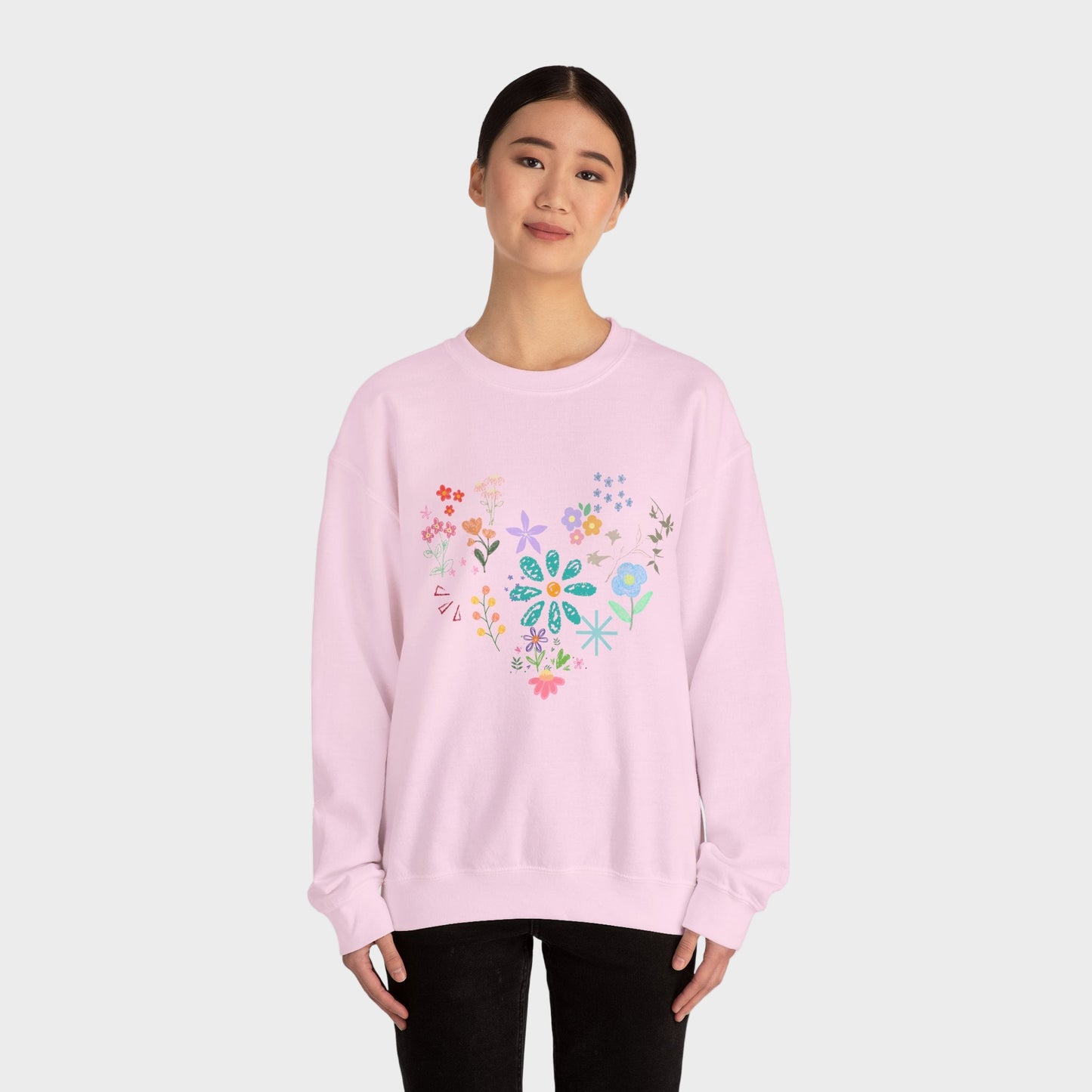 Floral Crewneck Sweatshirt