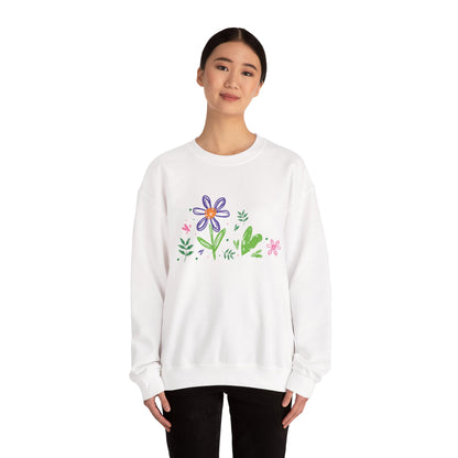 Floral Chic Artisanal Sweatshirt