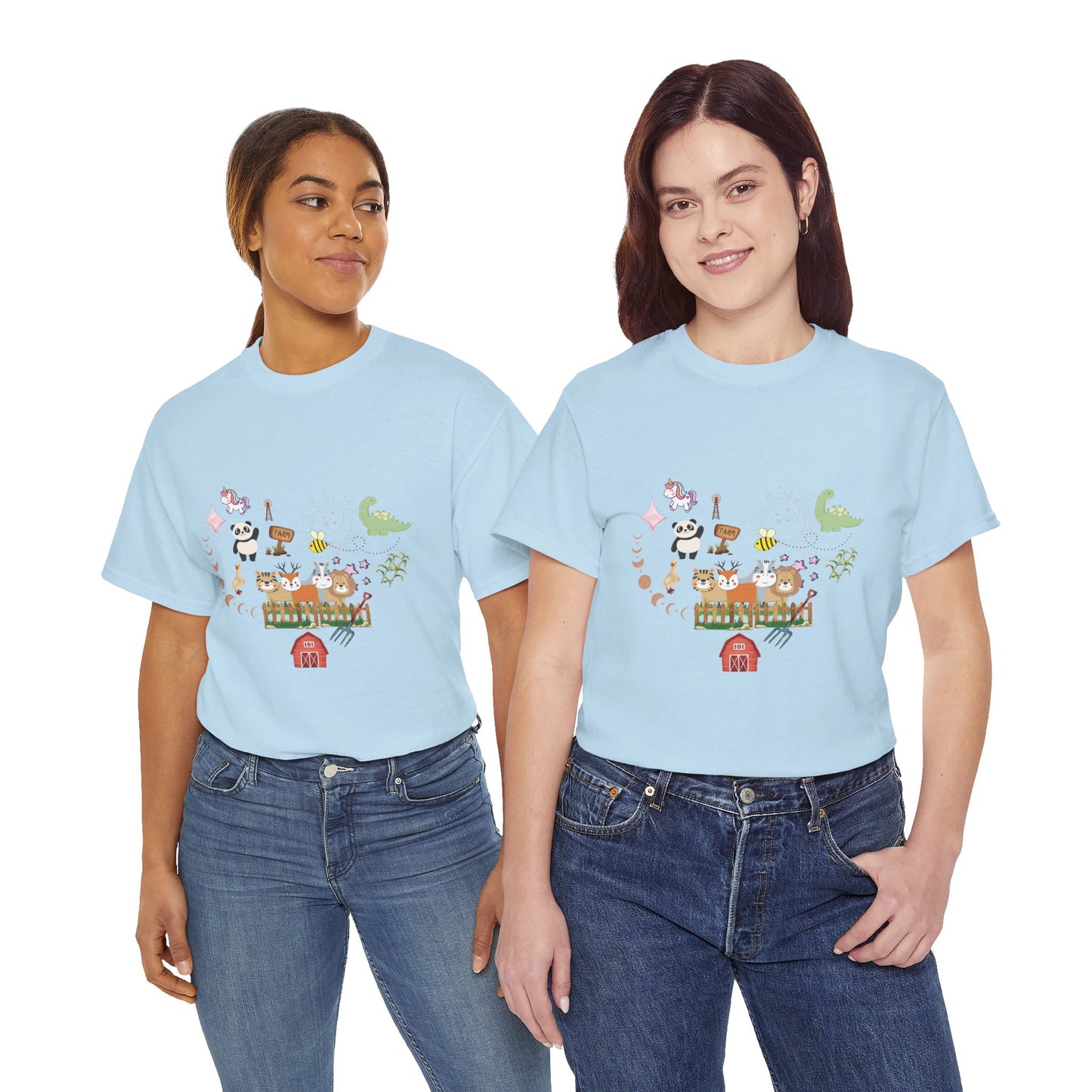 Farm Illustrations Unisex Heavy Cotton Tee