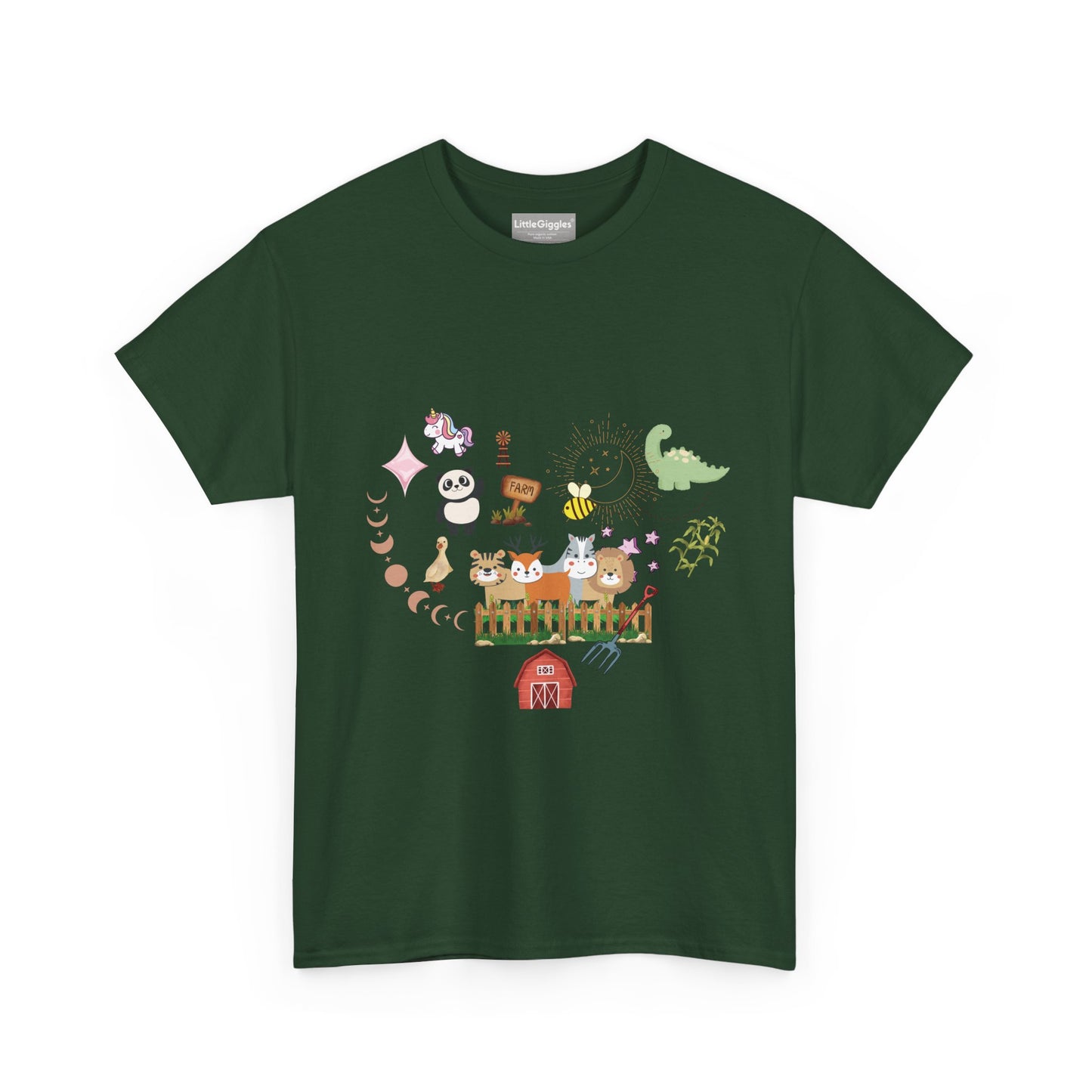 Farm Illustrations Unisex Heavy Cotton Tee