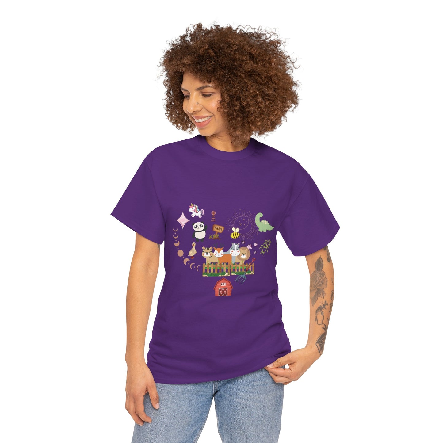 Farm Illustrations Unisex Heavy Cotton Tee