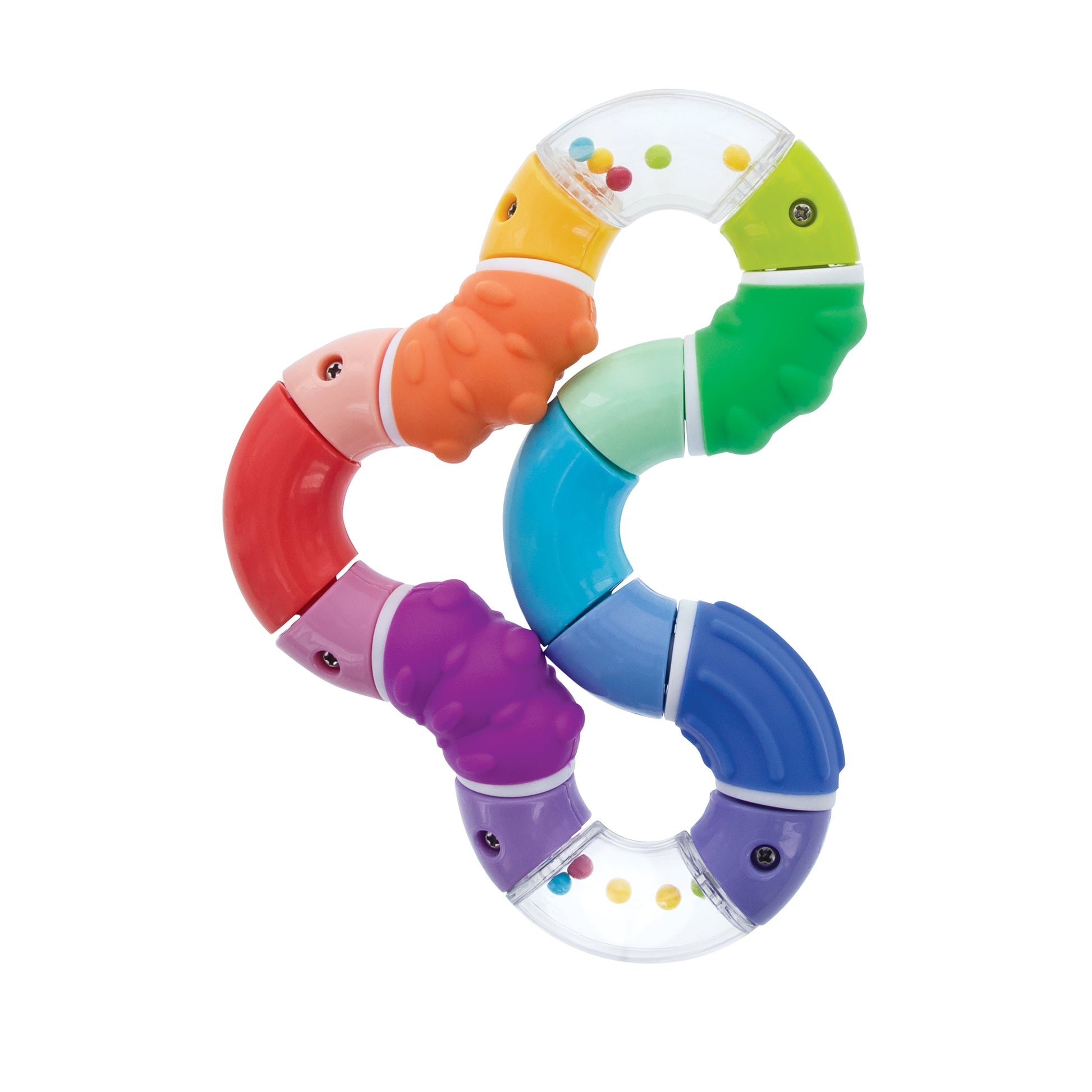 Twista Teether Toy for Babies and Infants, Multicolor Design