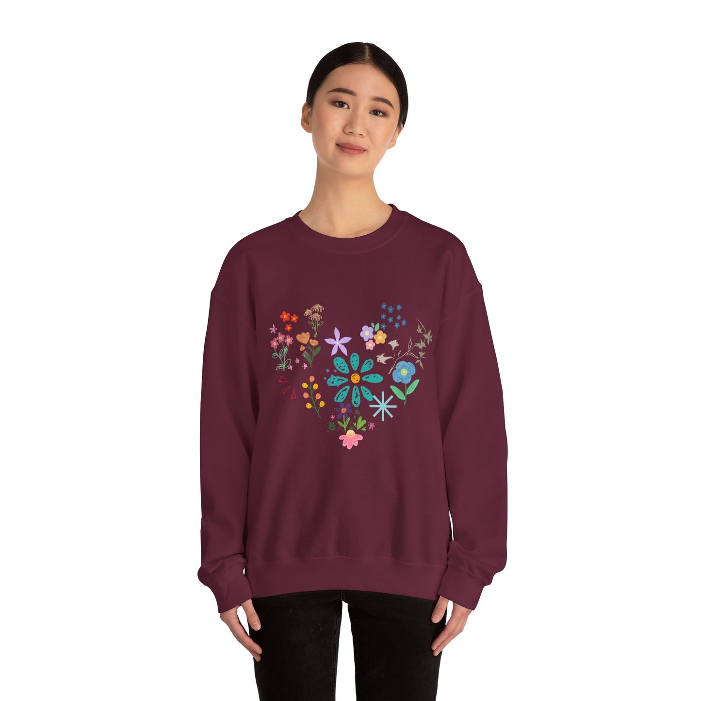 Floral Crewneck Sweatshirt