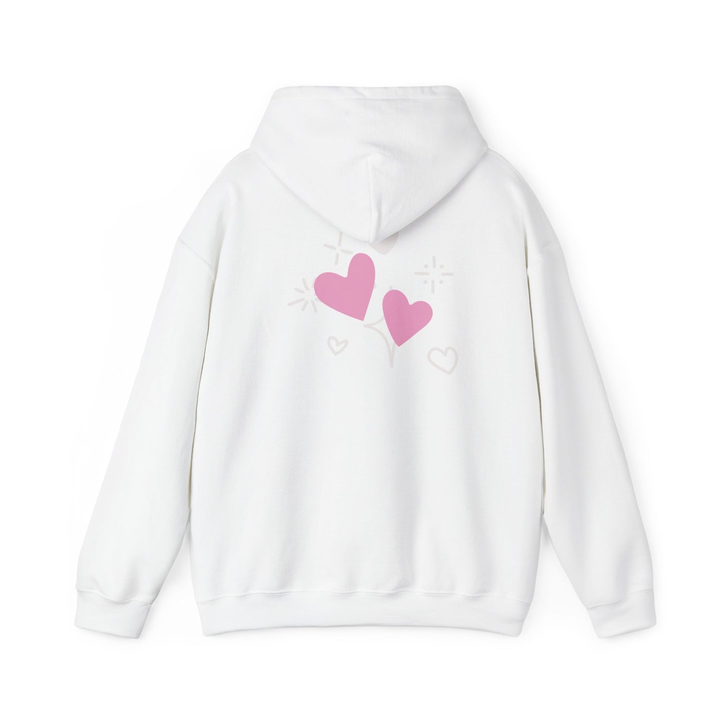 Cozy Heart-Themed Hooded Sweatshirt