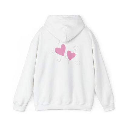 Cozy Heart-Themed Hooded Sweatshirt