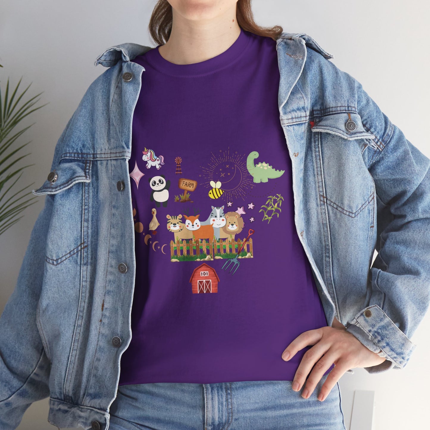 Farm Illustrations Unisex Heavy Cotton Tee