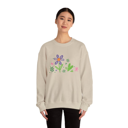 Floral Chic Artisanal Sweatshirt