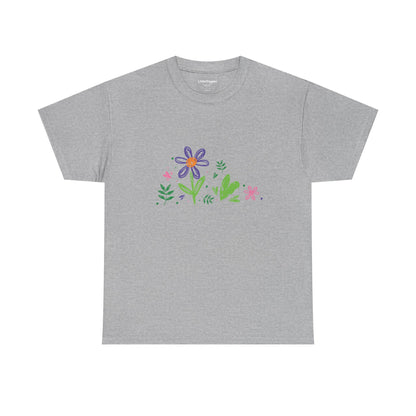 Floral Unisex Heavy Cotton Tee