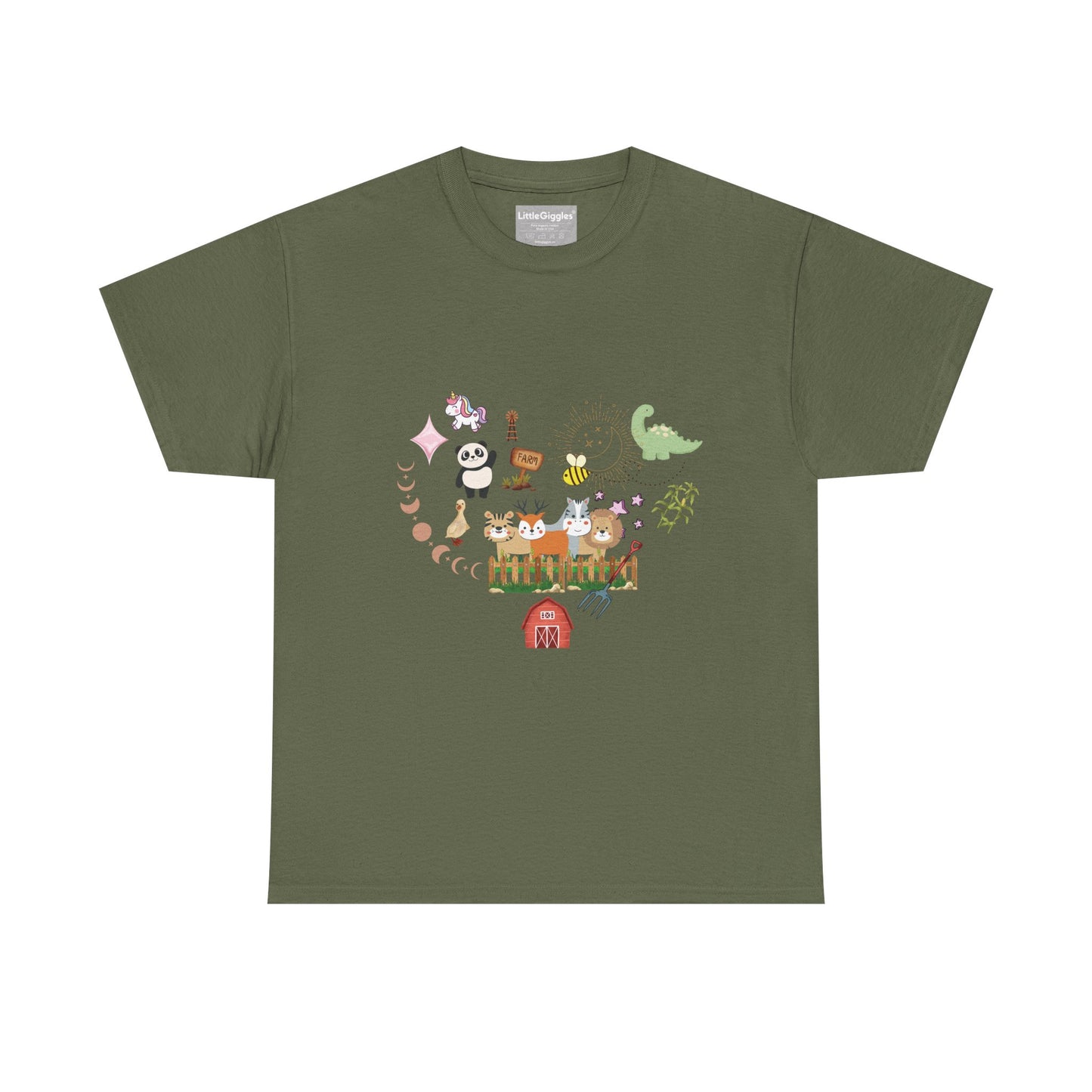 Farm Illustrations Unisex Heavy Cotton Tee
