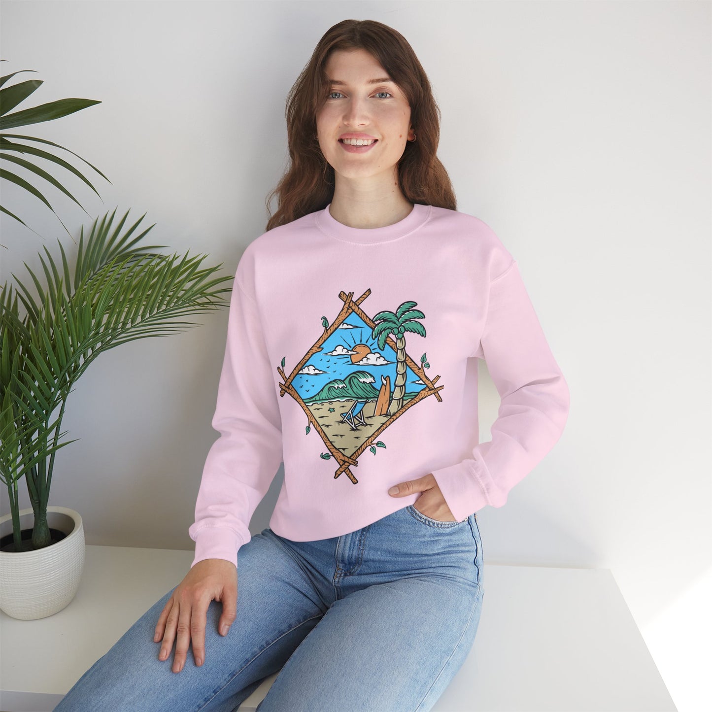 Beach Vibes Crewneck Sweatshirt
