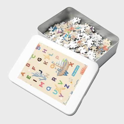 Kids Educational Jigsaw Puzzle with Tin