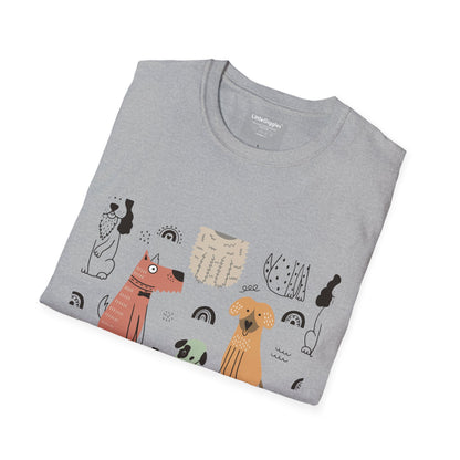 Playful Pet-Themed Unisex T-Shirt