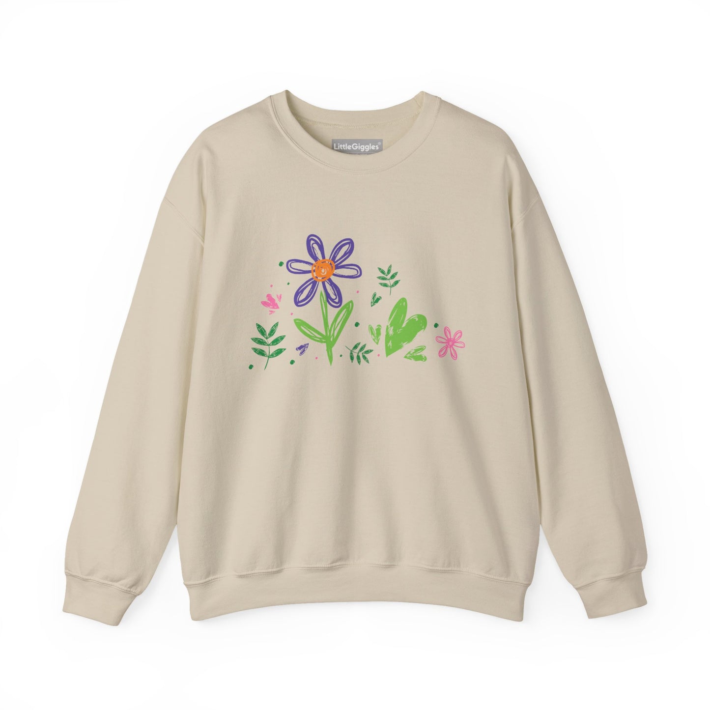 Floral Chic Artisanal Sweatshirt