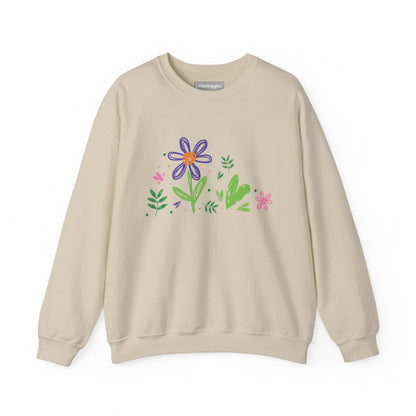 Floral Chic Artisanal Sweatshirt