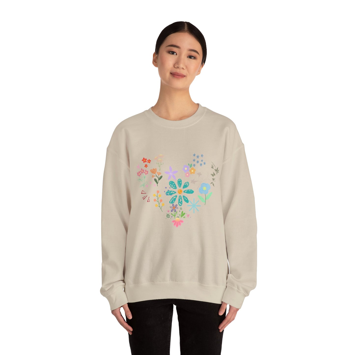 Floral Crewneck Sweatshirt