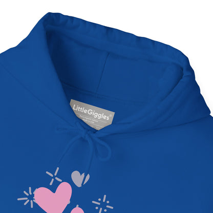 Cozy Heart-Themed Hooded Sweatshirt