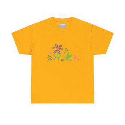 Floral Unisex Heavy Cotton Tee