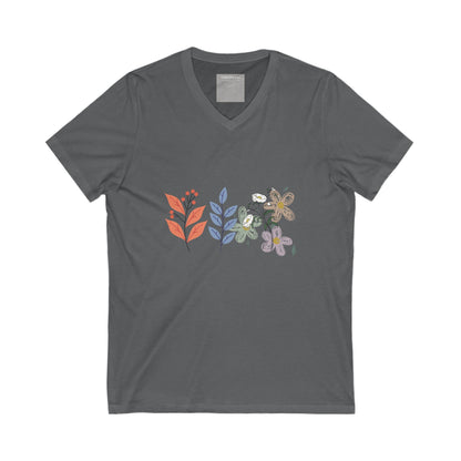 Floral V-Neck Tee
