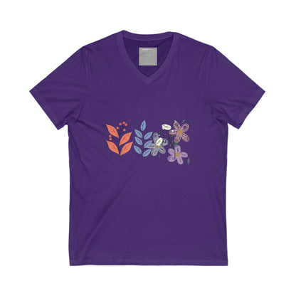 Floral V-Neck Tee