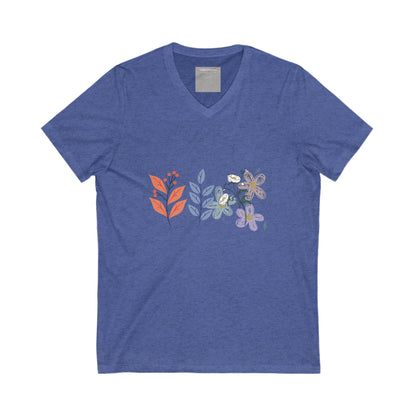Floral V-Neck Tee