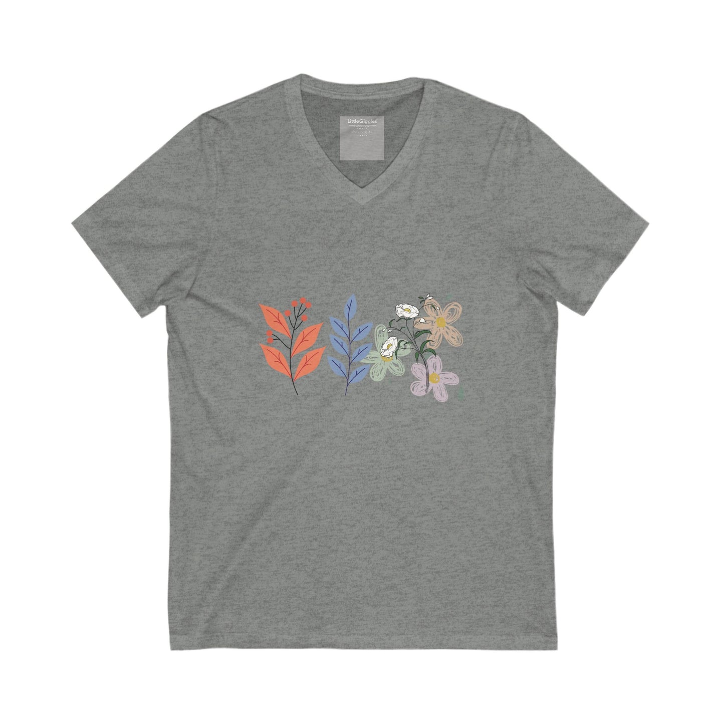 Floral V-Neck Tee