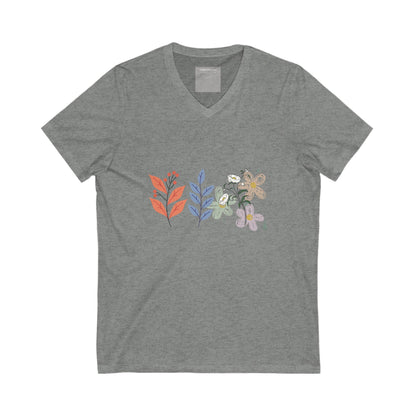 Floral V-Neck Tee