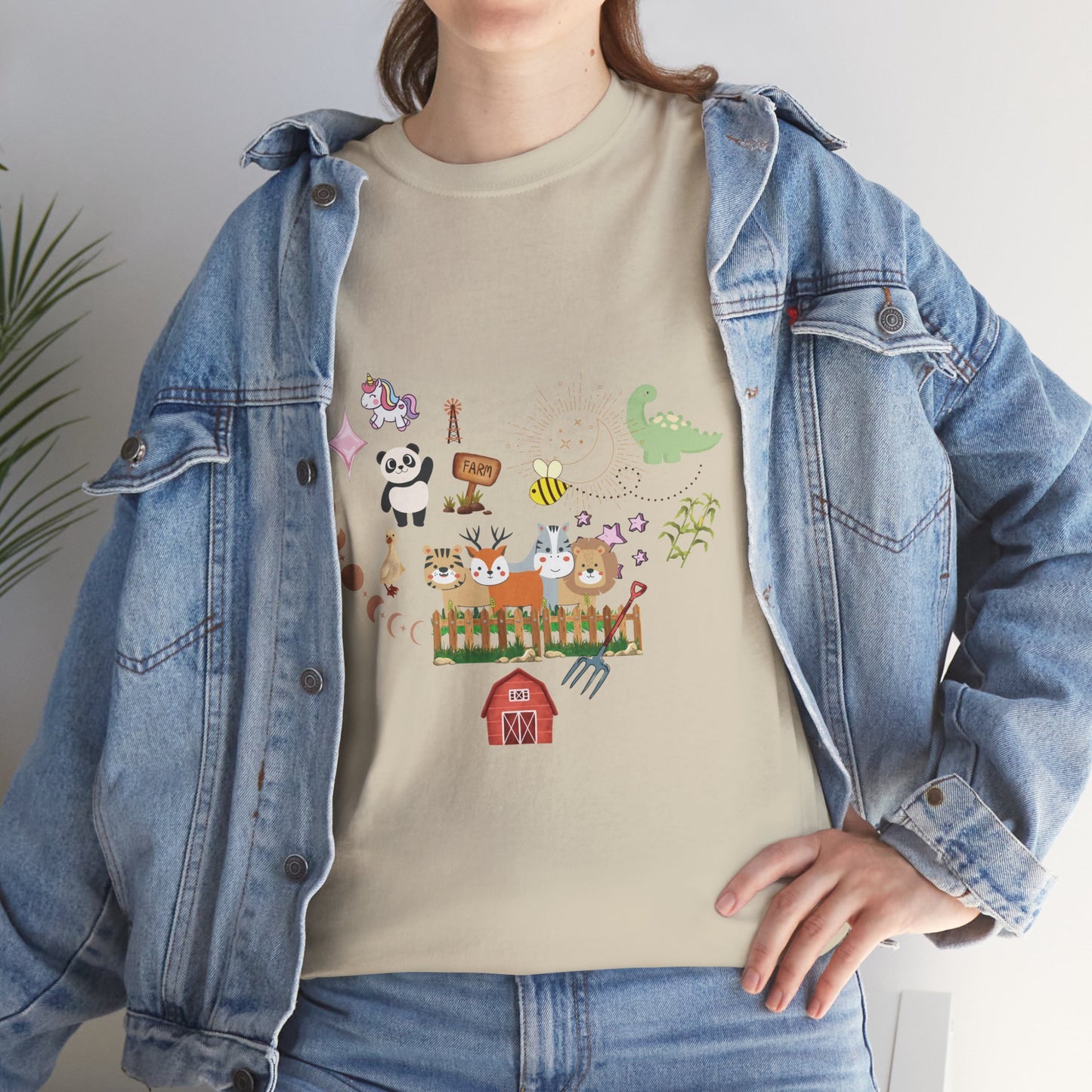 Farm Illustrations Unisex Heavy Cotton Tee