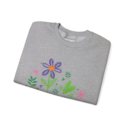 Floral Chic Artisanal Sweatshirt